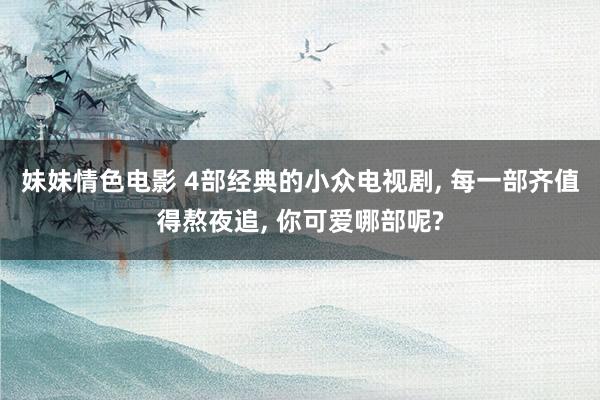 妹妹情色电影 4部经典的小众电视剧, 每一部齐值得熬夜追, 你可爱哪部呢?